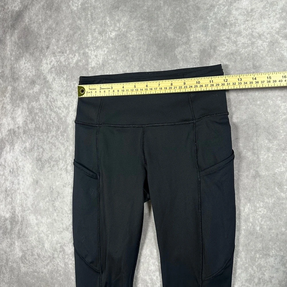 Lululemon Speed Up Tight Black High Rise Leggings Pockets Size 4 Athletic Yoga